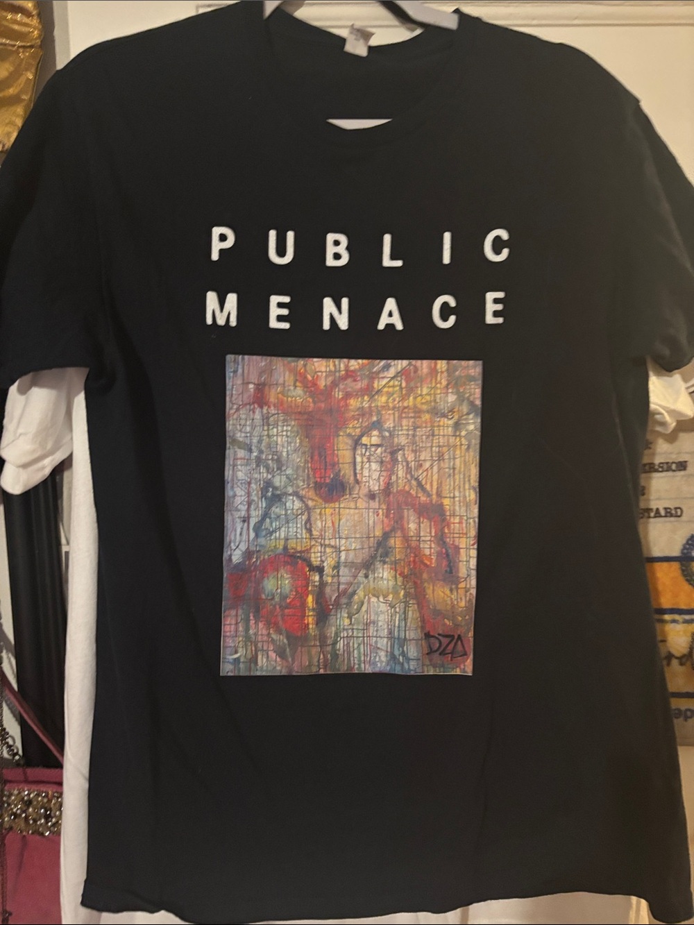 Public Menace Black Graphic Short-Sleeve Tee